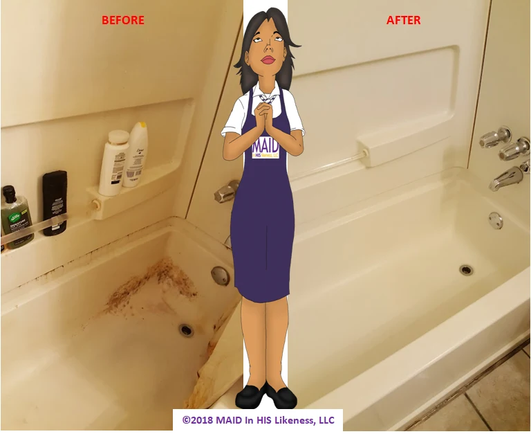 Bathtub transformation — MAID In HIS Likeness original work archive