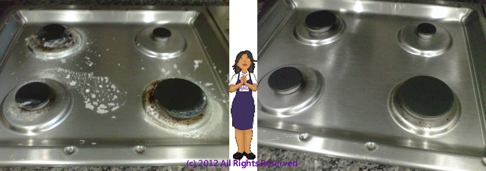 Stainless-steel stovetop transformation — MAID In HIS Likeness original work archive